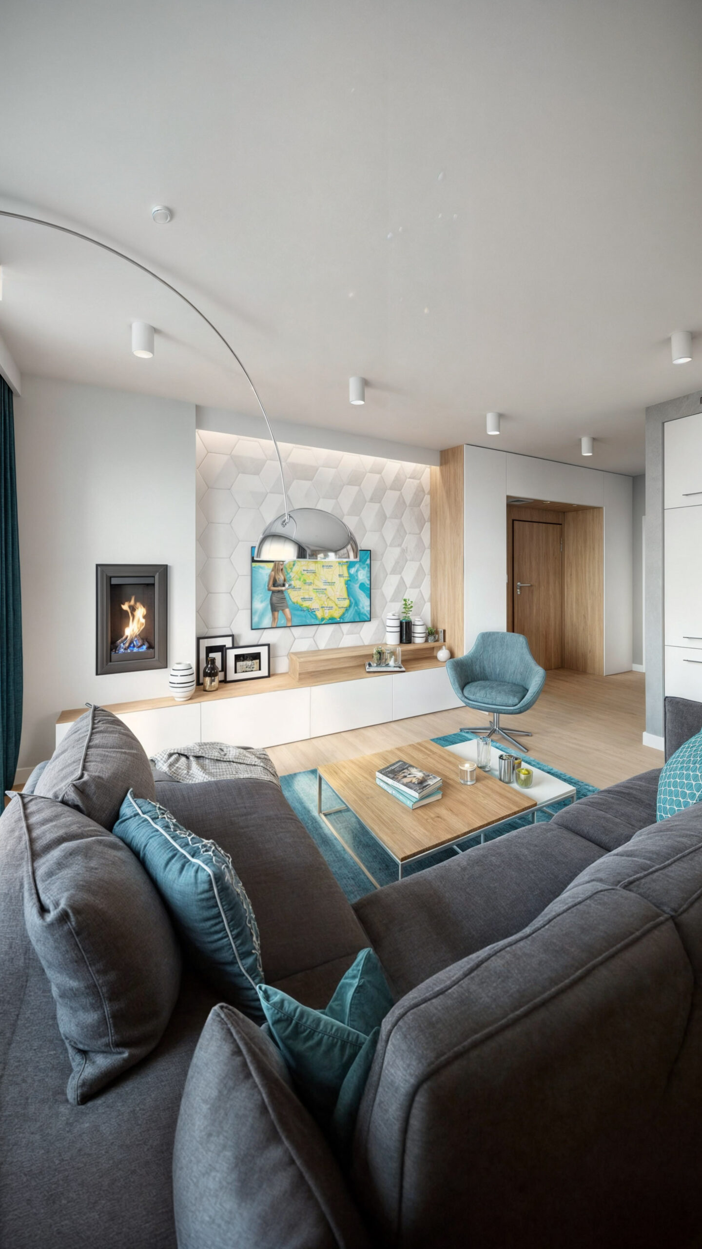 Projekt wnętrza mieszkania Leszno, Polska