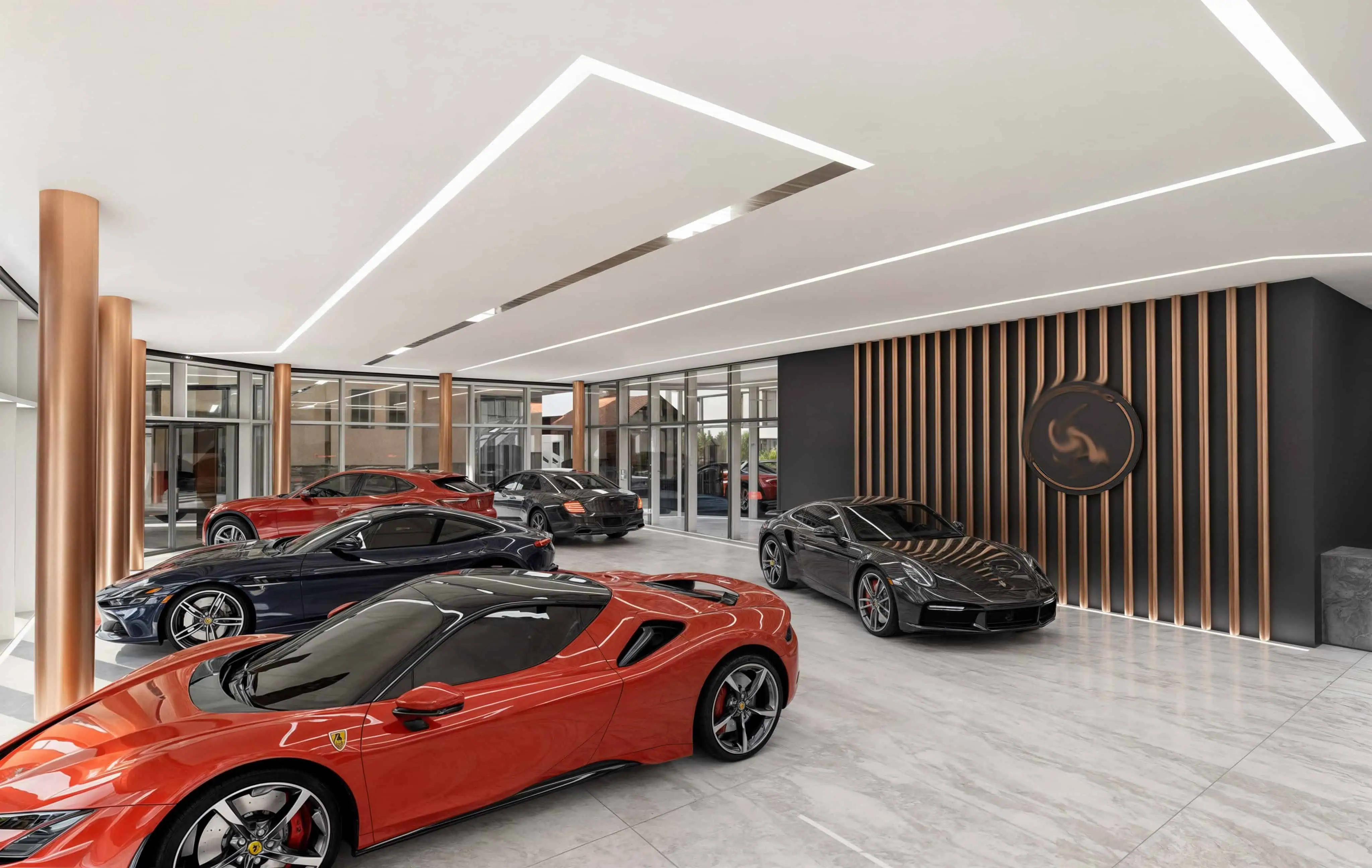 Cars Showroom. - wizualizacja 3